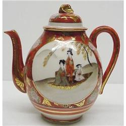 OLD KUTANI - SATSUMA  STYLE TEAPOT #1472752