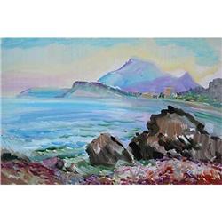 Impressionism oil "Sutomore" by Sorokina T. #1472817