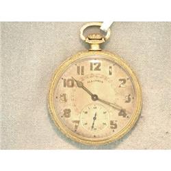 Antique 14k GF Illinois 17J Pocket Watch #1472859