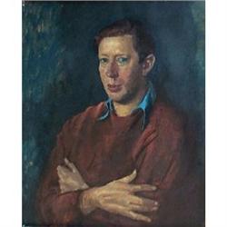 Portrait of Laurie Lee (1914-1997), painted by #1473090