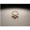 Image 1 : Estate 14K Tri-Color Gold Heart Charm Band Ring#1473237