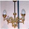 Image 1 : 4L  Art  Nouveau English Chandelier  #1473499