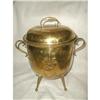 Brass Coal Bucket Wine Cooler With Lid C.1860 #1483100
