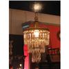 Petite Brass and Crystal Chandelier #1483138