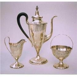 Engraved  D & H After Dinner Coffee set sterlin#1483406