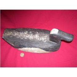 Vintage Hand Painted Thick Neck Wooden Decoy #1483428