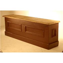 A 998 19th Century Painted Counter With Pine #1483454