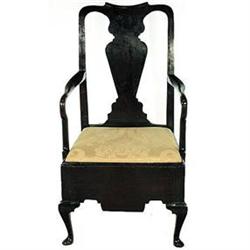 FD 106 18th Century English Oak Potty Chair #1483455