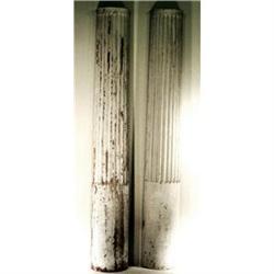 A 842 Pair 19th Century Painted Columns #1483462
