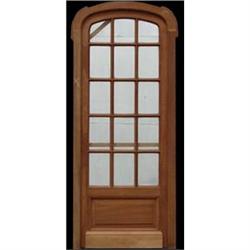 Single french door with beveled glass #1483496