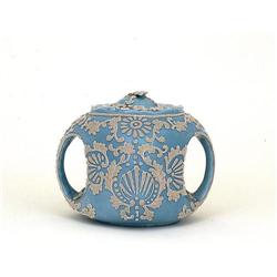 Old Japanese Nippon Moriage Humidor Tea Caddy #1483508