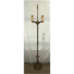 Lamp Floor Ornate 2 Socket Rewired Brass on #1483526