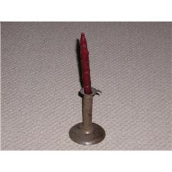 Antique Tin Pushup CandleStick #1483562