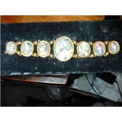 7 Indian Portrait Miniatures in a High Gold #1483582