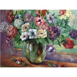 William DePas Antique Botanical Floral Print  #1483688