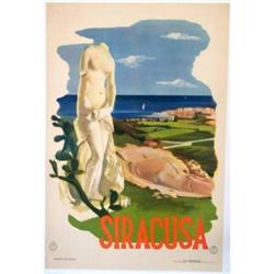 ORIGINAL 30s ITALIAN TRAVEL POSTER-SIRACUSA #1483731