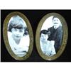 Pair of Antique Oval Brass Frames #1483744