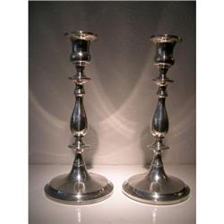 PAIR OF BRAZILIAN  STERLING SILVER CANDLESTIKS #1483764
