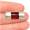 Image 1 : STERLING SILVER Estate BALTIC CHERRY AMBER Pin #1496489