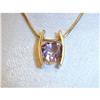 Rare Estate 14K YG Gold Amethyst Heart Pendant #1496528