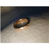 Estate 14K Pink Rose Gold Diamond Wedding Band #1496596