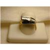 Estate 14K YG Baguette Diamond Sapphire Ring #1496601