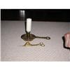 Image 1 : Rare Brass Chamberstick &Wick Trimer #1496628