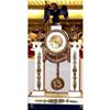 Image 1 : French Empire Marble Pillar Clock #1496731