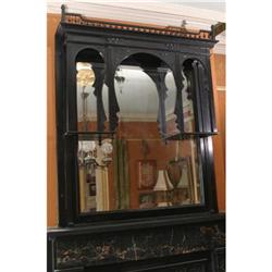 Ebonized Eastlake Mantle Mirror #1496769