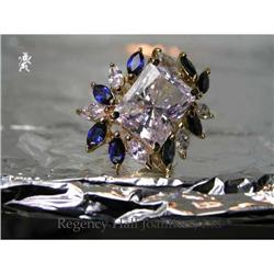 RHJ  Octagon Cut Cubic Zirconium Ring w #1496779