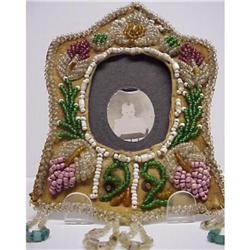 1912  IROQUOIS BEADED PHOTO FRAME #1496856