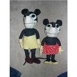 Early Cloth Mickey & Minnie Mouse Pair #1496881