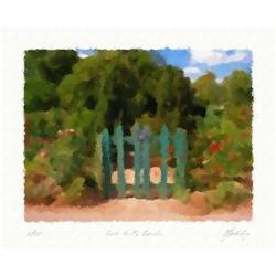 Lithograph "Gate to My Garden" by Livitin In. #1496941