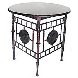 MAHOGANY AESTHETIC MOVEMENT  CIRCULAR TABLE #1496945