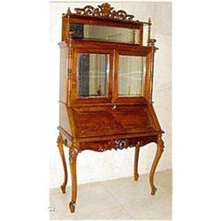 American Rosewood Drop Front Desk Signed Thomas#1496947