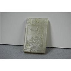 Well  Carved  Celadon  Jade  Pandent #1496973