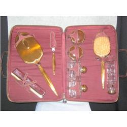 VICTORIAN LADIES TRAVEL DRESSER SET #1497011