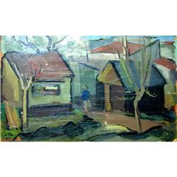 Famous Joaquin T. Garcia Painting, Village #1497028