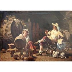 Amazing Sweden Oil Painting, "The Tavern" #1497034