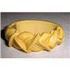 Image 1 : Bakelite (44) Carved and Hinged Bangle #1497301