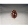 Image 1 : Estate 14K Gold Filigree Marquise Garnet Ring #1497398