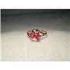 Image 1 : Estate 18K Pink Rose Gold Ruby Pinky Ring #1497416