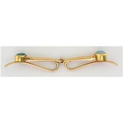 14 Kt Gold and Opal Collar Bar #1497523