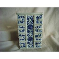 chinese blue and white porcelain brushpot #1497650