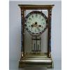 Image 1 : A French  Champleve 4 glass Mantel Clock  #1497781