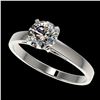 Image 1 : 1.05 ctw Certified Quality Diamond Engagment Ring 10k White Gold - REF-139K2Y