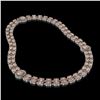Image 2 : 36.2 ctw Morganite & Diamond Necklace 14K White Gold - REF-527M3G