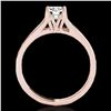 Image 2 : 1 ctw Certified Diamond Solitaire Ring 10k Rose Gold - REF-184G3W