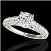 Image 1 : 1.65 ctw Certified Diamond Solitaire Ring 10k White Gold - REF-245H5R