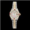 Image 2 : Rolex Men's Two Tone 14K Gold/SS, QuickSet, Diam/Ruby Dial & Diam/Ruby Bezel